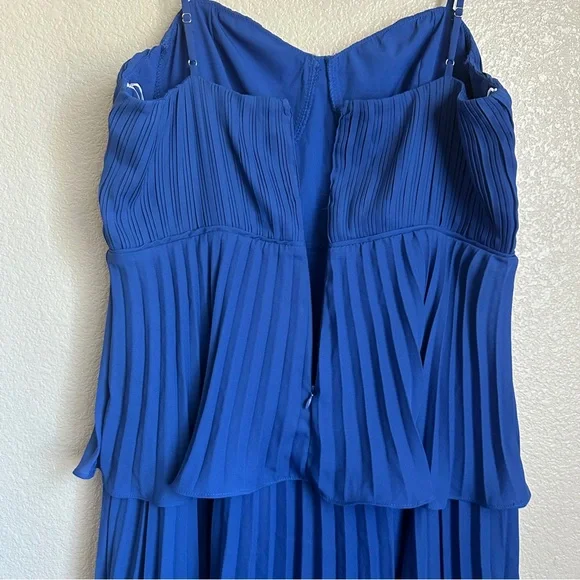 knee length dresses for ladies Xavy Baby Blue Off Shoulder Corset Midi Dress main image 1